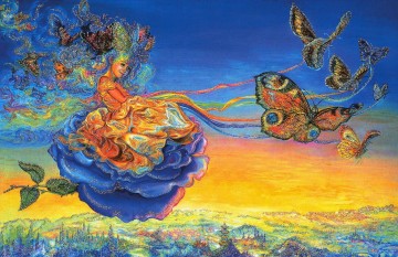 JW butterfly princess Fantasy Oil Paintings